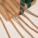 Бусы на елку Vintage Lace - Braun 270 см, пластиковые