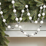 Бусы на елку Barnettby - White 2-2.5 см, 160 см, пластик