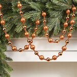 Бусы на елку Barnettby - Copper 2-2.5 см, 160 см, пластик