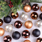 Елочные шары Gracy - Ночной Каприз 6 см, 30 шт, пластик