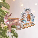 Елочная игрушка Северная Прогулка - Arctic Tale 18 см в подарочной коробке, стекло