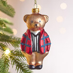 Елочная игрушка Медвежонок Патерсен - Harrods Bears 8 см, стекло