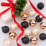 Елочные шары Gatsby Style 3.5 см, 16 шт, стекло