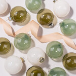 Елочные шары Bubble: Herbal Tea 6 см, 15 шт, стекло