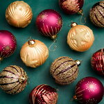 Елочные шары Berry Tart 8 см, 12 шт, стекло