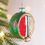 Елочная игрушка Красная Икра 11 см, стекло