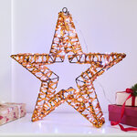 Светодиодная звезда Олбейн 45 см, 120 холодных белых LED ламп, IP44