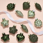 Елочные игрушки Green Irish 4-5 см, 12 шт, стекло