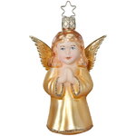Стеклянная елочная игрушка Ангел Орифиэль 11 см