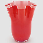 Декоративная ваза Via Drappo 25 см красная