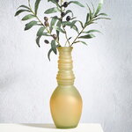 Стеклянная ваза Леди Батори 30 см, песочная