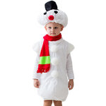Карнавальный костюм Снеговик, рост 122-128 см