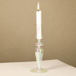 Стеклянный подсвечник RainbowLight 20 см