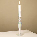 Стеклянный подсвечник RainbowLight 24 см