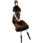 Декоративная фигура Патриша Блеквуд в леопардовом платье 47 см
