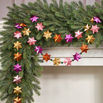 Бусы на елку Звездный Калейдоскоп 270 см, пластик