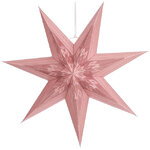 Подвесная звезда Рошато 45 см розовая