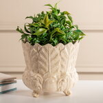 Декоративная ваза-кашпо Пианта Феличе 13 см белая