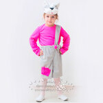 Карнавальный костюм Котёнок, рост 104-116 см, розовый