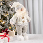 Новогодняя фигура Санта с бубенчиком 38 см