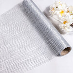 Ткань для декорирования Fili Preziose 270*28 см серебряная