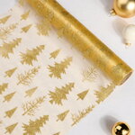 Ткань для декорирования Abete 270*28 см золотая