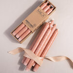 Столовые свечи Ricordo 25 см пудровые, 6 шт