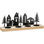 Подсвечник Домики Инсбрука - Evening Walk 32*13 см