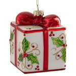 Елочная игрушка Подарок - Christmas Holly 10 см