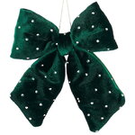 Декоративный бант Bomont - Crystal Elegant 17*15 см изумрудный