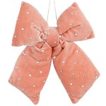 Бант на елку Bomont - Crystal Elegant 17*15 см пудровый