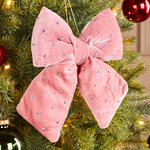 Бант на елку Bomont - Crystal Elegant 17*15 см пудровый