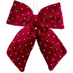 Бант на елку Bomont - Crystal Elegant 23*20 см бордовый