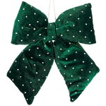 Бант на елку Bomont - Crystal Elegant 23*20 см изумрудный