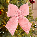 Бант на елку Bomont - Crystal Elegant 23*20 см пудровый
