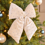 Бант на елку Bomont - Crystal Elegant 23*20 см кремовый