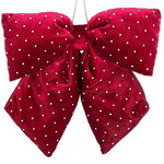 Бант на елку Bomont - Crystal Elegant 34*30 см бордовый