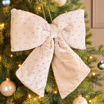 Бант на елку Bomont - Crystal Elegant 34*30 см кремовый