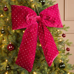 Бант на елку Bomont - Crystal Elegant 50*39 см бордовый