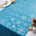 Новогодняя дорожка Via Celeste - Снежинки 270*48 см