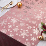 Новогодняя дорожка Rosantico - Снежинки 270*48 см