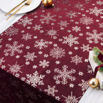 Новогодняя дорожка Granada - Снежинки 270*48 см