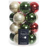 Коллекция стеклянных шаров Рождественский Манхэттен 6 см, 20 шт