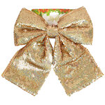Бант на елку Sparkle Style 22*20 см шампань