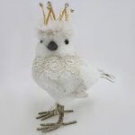 Декоративная фигурка Синичка Мия в короне - Warm heart 19*14 см