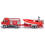 Пожарная машина Unimog с катером 1:87, 17 см
