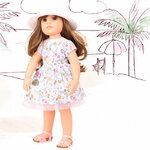 Кукла Ханна в летнем наряде с солнечными очками 50 см