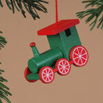 Деревянная елочная игрушка Паровозик Berlin Express 6 см, подвеска