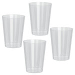 Пластиковые стаканы для воды Кристи, 4 шт, 280 мл