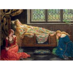 Пазл-репродукция Спящая красавица - Джон Кольер, 1500 элементов
